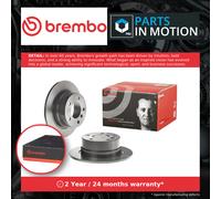 2x Brake Discs Pair Solid Rear 272mm 08.8302.11 Brembo Set 34211160809 Quality