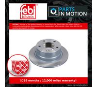 2x Brake Discs Pair Solid Rear 272mm 18630 Febi Set 34211160809 34216758552 New
