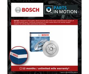 2x Brake Discs Pair Solid Rear 274mm 0986479015 Bosch Set A4154200102 BD1628 New