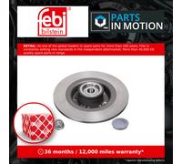 2x Brake Discs Pair Solid Rear 274mm 24290 Febi Set 7701206327 7701206328 New