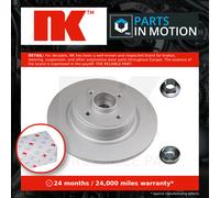 2x Brake Discs Pair Solid Rear 274mm 313946 NK Set 7701206327 7701206328 Quality