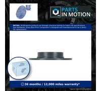 2x Brake Discs Pair Solid Rear 274mm ADBP430220 Blue Print Set 440A09225R New