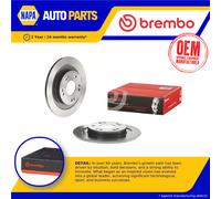 2x Brake Discs Pair Solid Rear 276mm 08.C310.11 Brembo Set 42510TV0E00 Quality