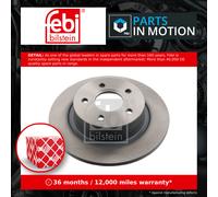 2x Brake Discs Pair Solid fits FORD TRANSIT CONNECT 1.8 Rear 02 to 13 EYPC Set