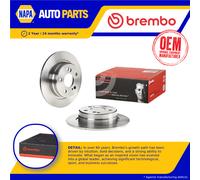 2x Brake Discs Pair Solid Rear 278mm 08.5346.10 Brembo Set 1294230012 Quality
