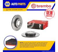 2x Brake Discs Pair Solid Rear 278mm 08.9364.11 Brembo Set 46843610 51760273 New