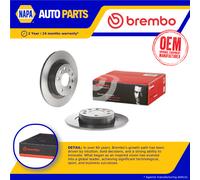2x Brake Discs Pair Solid Rear 278mm 08.D080.11 Brembo Set 569122 93184247 New