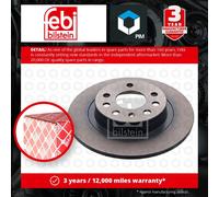 2x Brake Discs Pair Solid Rear 278mm 44042 Febi Set 0569122 569122 093184247 New