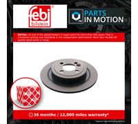 2x Brake Discs Pair Solid Rear 279.8mm 43820 Febi Set 34216784389 Quality New
