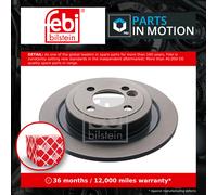 2x Brake Discs Pair Solid fits MINI ROADSTER COOPER R59 1.6 Rear 11 to 15 Set