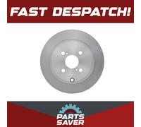 2x Brake Discs Pair Solid fits TOYOTA COROLLA E12 2.0D Rear 02 to 07 1CD-FTV Set