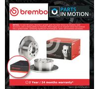 2x Brake Discs Pair Solid Rear 280mm 08.8094.40 Brembo Set 1606401780 1607880580