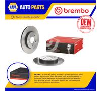 2x Brake Discs Pair Solid Rear 280mm 08.9734.11 Brembo Set 1323102 1376138 New