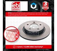 febi bilstein 32775 Brake Disc Set (2 Brake Disc) rear, full, No. of Holes 5