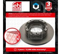 2x Brake Discs Pair Solid Rear 280mm 40783 Febi Set 1371421 1387152 1451161 New