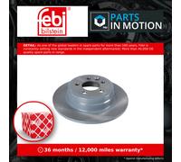 2x Brake Discs Pair Solid Rear 280mm 43810 Febi Set SDB000870 SDB000871 Quality