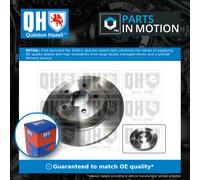 2x Brake Discs Pair Solid Rear 280mm BDC6055 Quinton Hazell Set 1683383 1683384