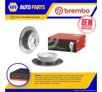 2x Brake Discs Pair Solid Rear 281mm 08.B566.11 Brembo Set 4243106110 4243106140