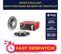 2x Brake Discs Pair Solid Rear 282mm 08.A202.11 Brembo Set 1K0615601AD Quality