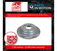 2x Brake Discs Pair Solid fits BMW 525 E28 2.5 Rear 81 to 87 284mm Set Febi New