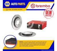 2x Brake Discs Pair Solid Rear 284mm 08.C250.11 Brembo Set 58411A6200 Quality