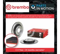 2x Brake Discs Pair Solid Rear 284mm 08.D882.11 Brembo Set 58411J9500 Quality