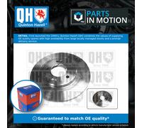 2x Brake Discs Pair Solid Rear 284mm BDC6087 Quinton Hazell Set 584113Z100 New