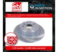 2x Brake Discs Pair Solid Rear 285mm 02552 Febi Set 0569121 0569208 090445521