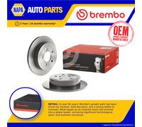 2x Brake Discs Pair Solid Rear 285mm 08.A636.11 Brembo Set 52128411AA 52128411AB