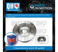 2x Brake Discs Pair Solid Rear 286mm BDC4581 Quinton Hazell Set 569121 569208