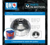 2x Brake Discs Pair Solid Rear 286mm BDC4680 Quinton Hazell Set 569210 5024260
