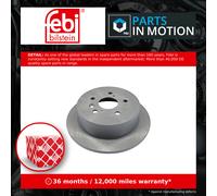 2x Brake Discs Pair Solid Rear 288mm 108450 Febi Set 424310E010 424310E011 New