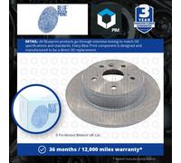 2x Brake Discs Pair Solid Rear 288mm ADT343252 Blue Print Set 4243133080 Quality