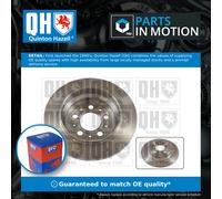2x Brake Discs Pair Solid Rear 288mm BDC4729 Quinton Hazell Set 9434167 94341670