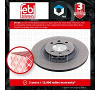 2x Brake Discs Pair Solid Rear 289.7mm 44013 Febi Set 1611841580 4249F7 Quality