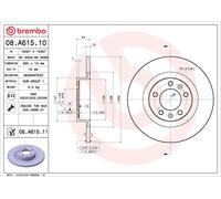 2x Brake Discs Pair Solid fits PEUGEOT 508 Mk1 2.0D Rear 10 to 18 290mm Set New