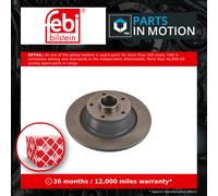 Febi Bilstein Brake Disc Rear 108200 for Renault Megane – ABS Sensor Ring & Bearing