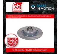 2x Brake Discs Pair Solid Rear 290mm 185812 Febi Set 432021878R 432024962R New