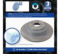 2x Brake Discs Pair Solid fits SUBARU OUTBACK BH9 2.5 Rear 00 to 03 EJ25 290mm