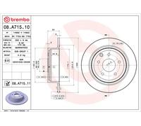 2x Brake Discs Pair Solid Rear 292mm 08.A715.11 Brembo Set 43206015VA 432067Y000