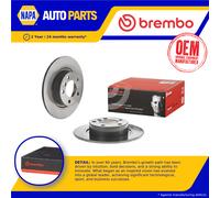 2x Brake Discs Pair Solid Rear 296mm 08.D180.11 Brembo Set 34219808513 Quality