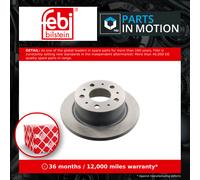 2x Brake Discs Pair Solid Rear 299.7mm 43988 Febi Set 1607880680 4249E8 4249K6