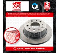 2x Brake Discs Pair Solid Rear 299.7mm 43988 Febi Set 1607880680 4249E8 4249K6