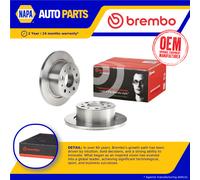 2x Brake Discs Pair Solid Rear 300mm 08.A459.10 Brembo Set 1607880680 1611842180