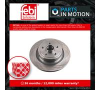 2x Brake Discs Pair Solid Rear 300mm 171502 Febi Set 8200266043 Quality New