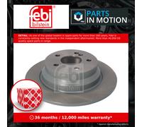 Febi 22160 Rear Brake Disc Fits Mercedes Benz CLS model 218 E-Class 211