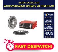2x Brake Discs Pair Solid Rear 302mm 08.A537.11 Brembo Set 30769059 31471746 New