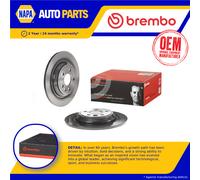 2x Brake Discs Pair Solid Rear 302mm 08.A537.11 Brembo Set 30769059 31471746 New