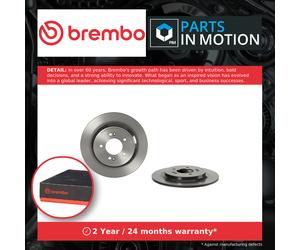 2x Brake Discs Pair Solid Rear 302mm 08.D430.11 Brembo Set 58411D3700 58411D7700
