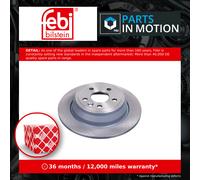 2x Brake Discs Pair Solid Rear 302mm 43819 Febi Set LR039935 Quality Guaranteed